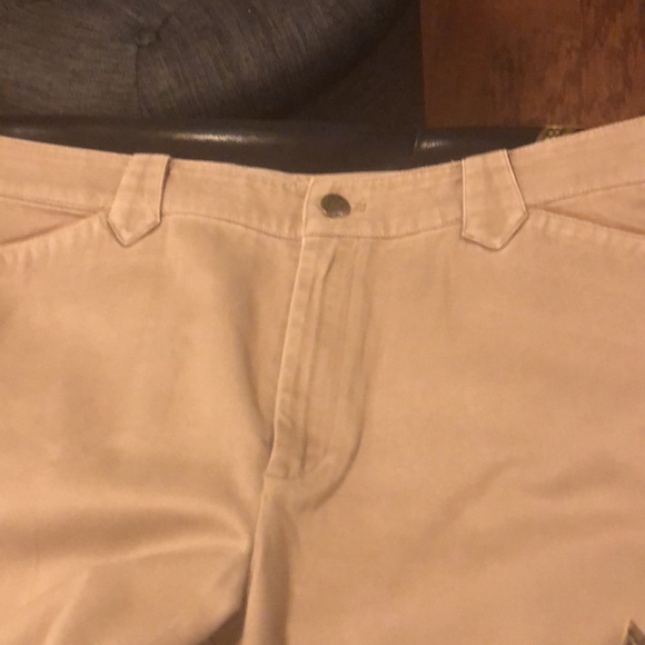 Lauren Jeans-Ralph Lauren,12,tan color,fabric feels fabulous! Pockets front  Bk. - Picture 7 of 12
